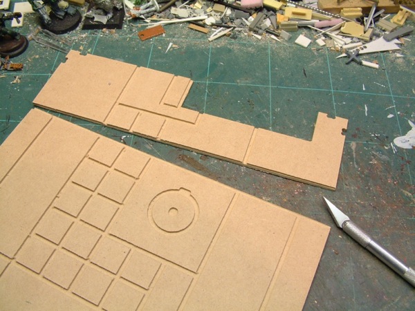 Roof cut into two pieces