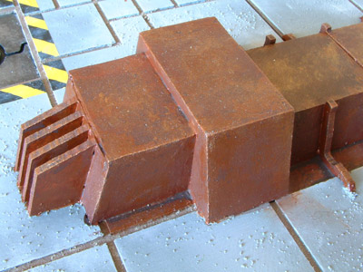 Close-up of a generator building thing